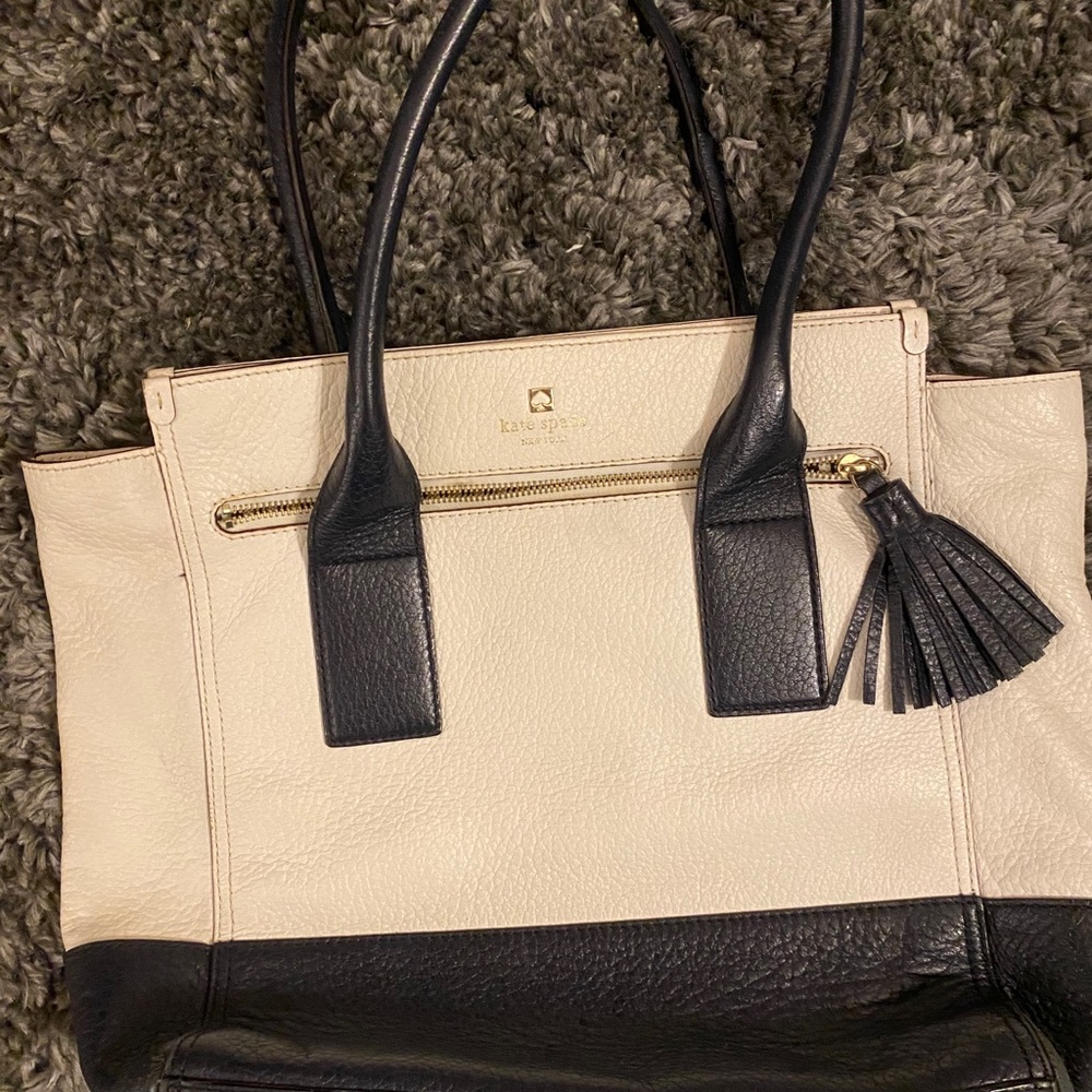 Kate Spade Navy and Cream Tote